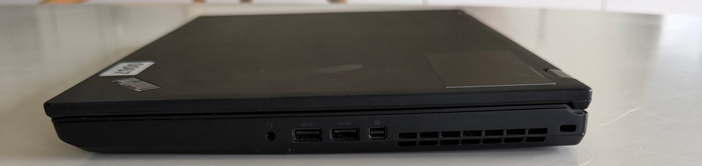 Lenovo Thinkpad P50 / 15" HD / i7 6700HQ / Quadro M1000M 4gb / 16gb Ram / 256gb SSD / Win 11