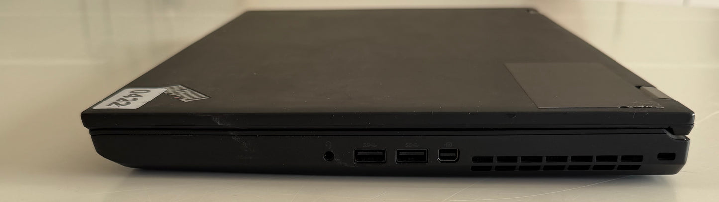 Lenovo Thinkpad P50 / 15" HD / i7 6700HQ / Quadro M1000M 4gb / 16gb Ram / 256gb SSD / Win 11